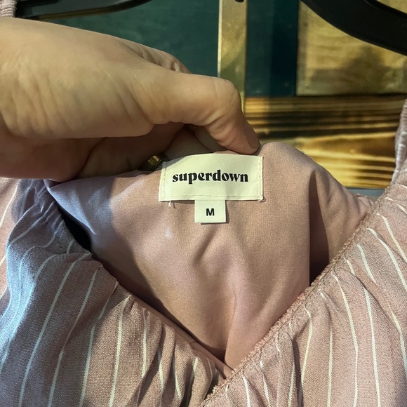 NWOT superdown Angela Wrap Tie Romper Size: Medium - Picture 6 of 6